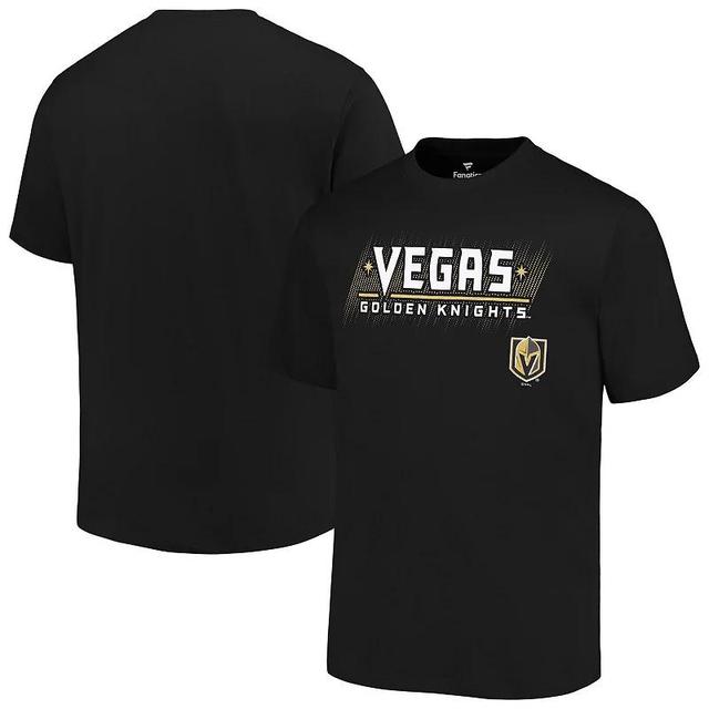 Mens Fanatics Black Vegas Golden Knights Big & Tall Wordmark T-Shirt Product Image