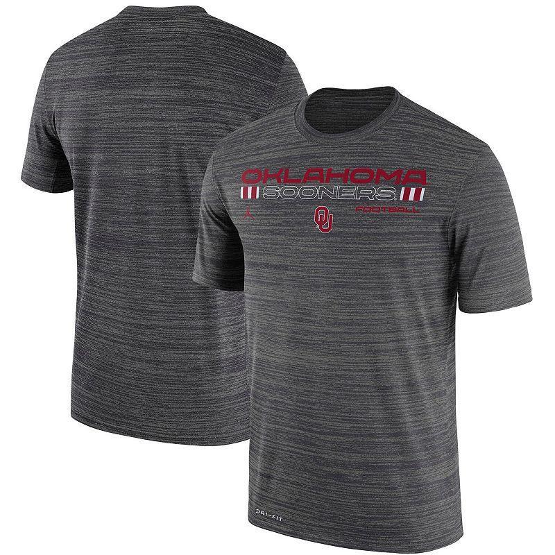 Mens Nike Charcoal Oklahoma Sooners Velocity Legend Performance T-Shirt Product Image