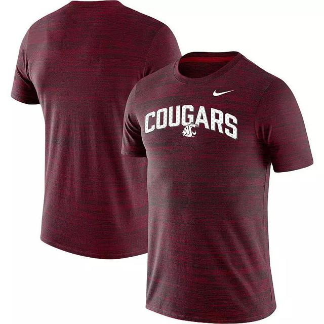 Mens Nike Crimson Washington State Cougars Sideline Velocity Performance T-Shirt Product Image