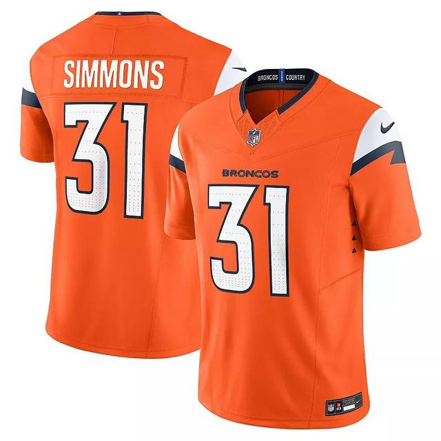 Mens Nike Justin Simmons Denver Broncos Vapor F.U.S.E. Limited Jersey Product Image