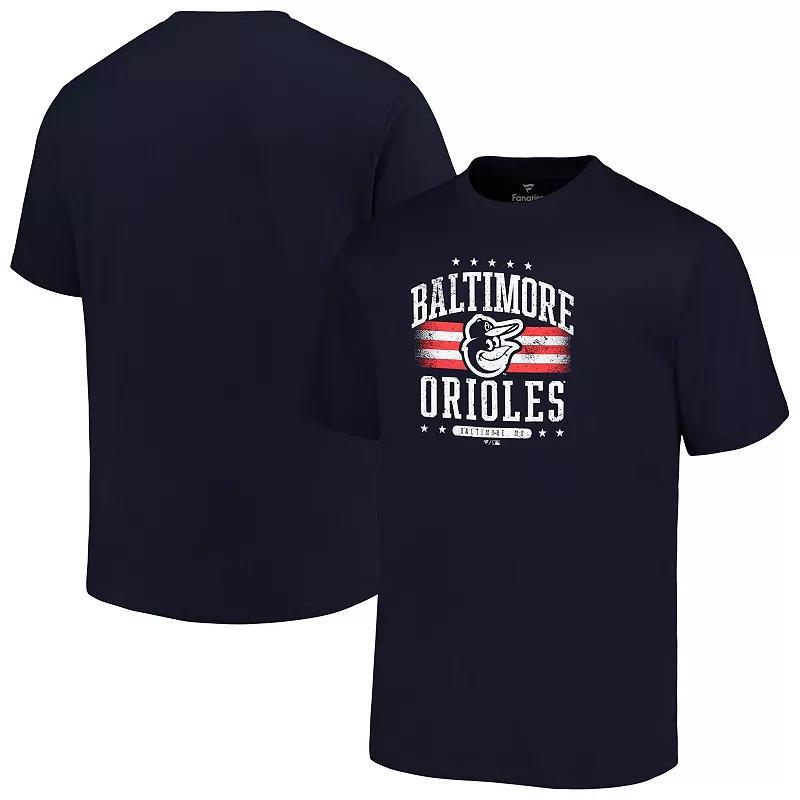 Mens Profile Baltimore Orioles Big & Tall Americana T-Shirt Blue Product Image