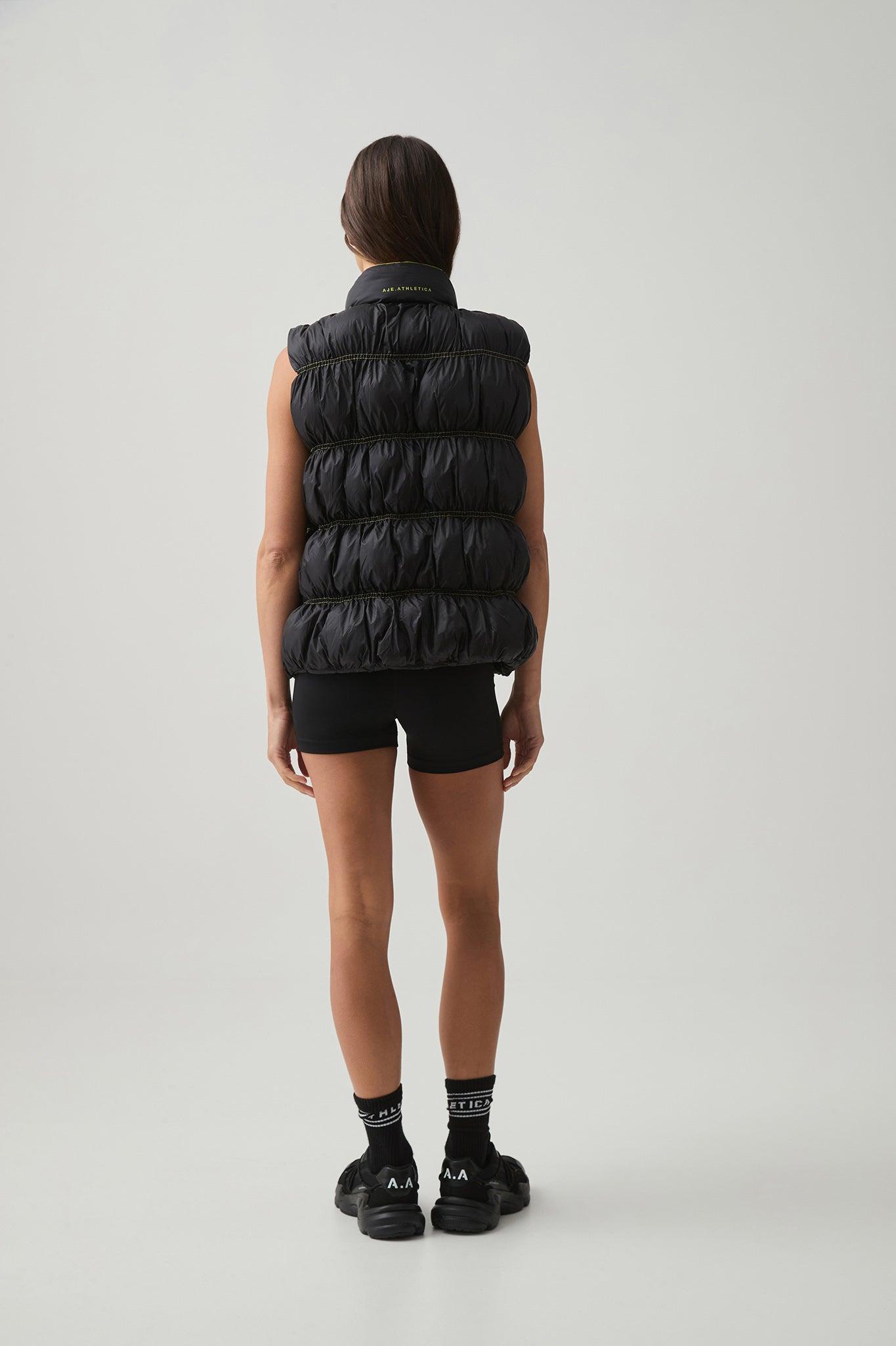 Ruched Puffer Vest 722 Product Image