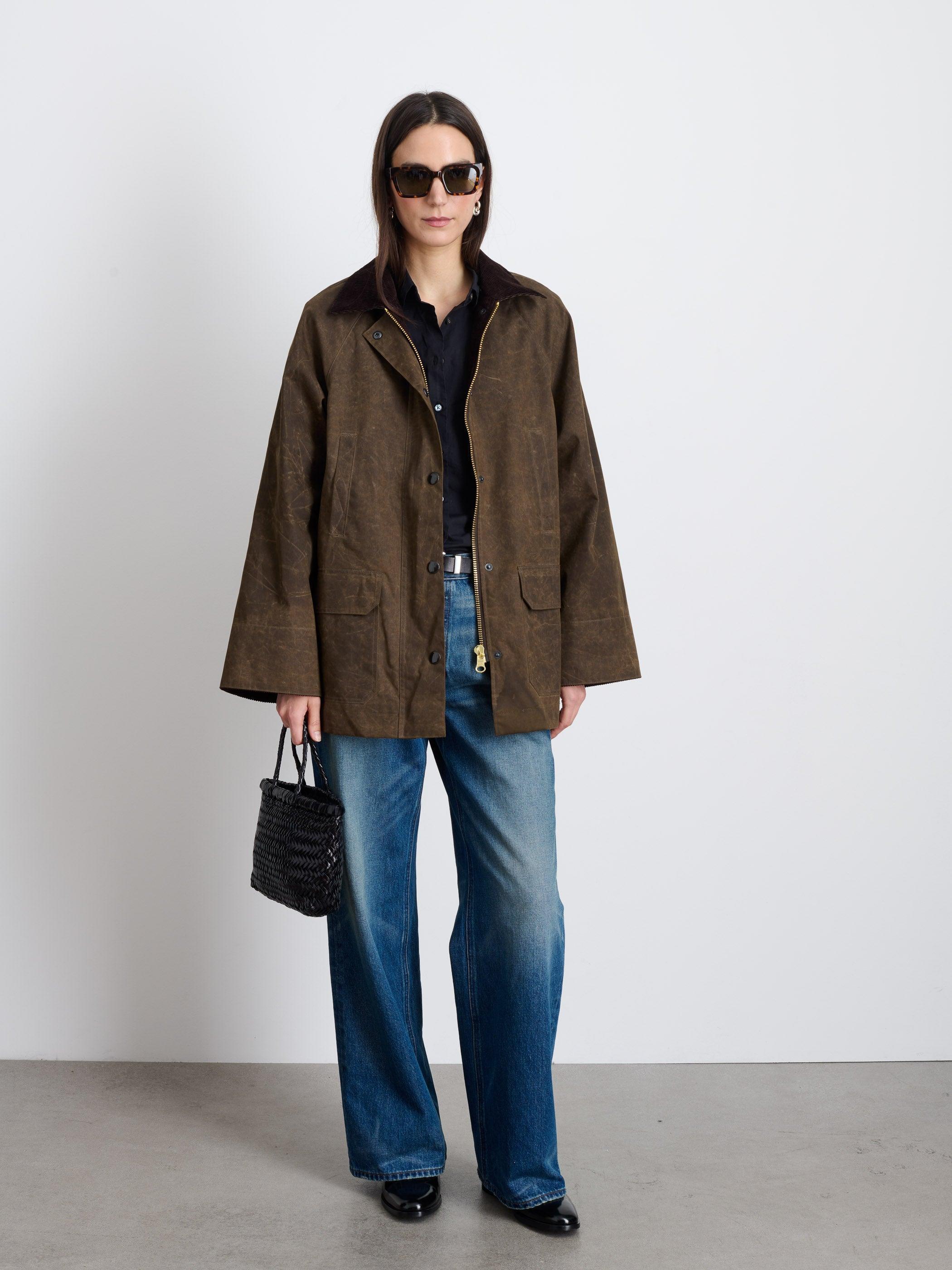 Chiltern Street Jacket In Waxed Cotton Female Product Image