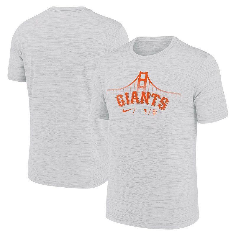 Mens Nike Gray San Francisco Giants Authentic Collection City Connect Velocity Space-Dye Performance T-Shirt Product Image