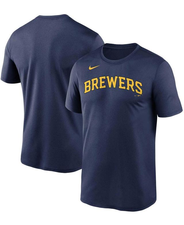 Mens Nike Milwaukee Brewers Wordmark Legend T-Shirt Blue Product Image