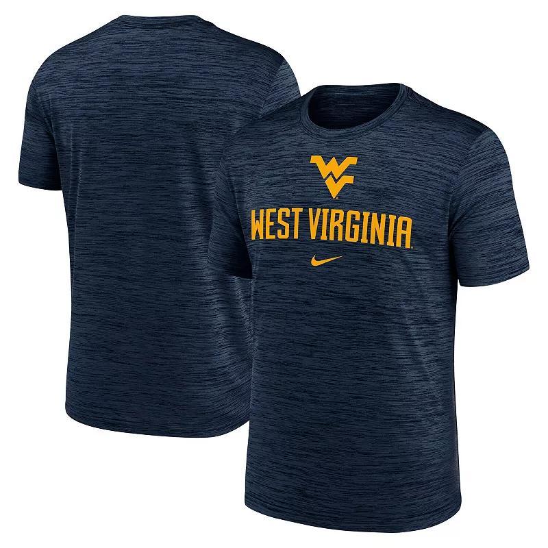 Nike Mens Navy West Virginia Mountaineers Primetime Velocity T-Shirt Product Image