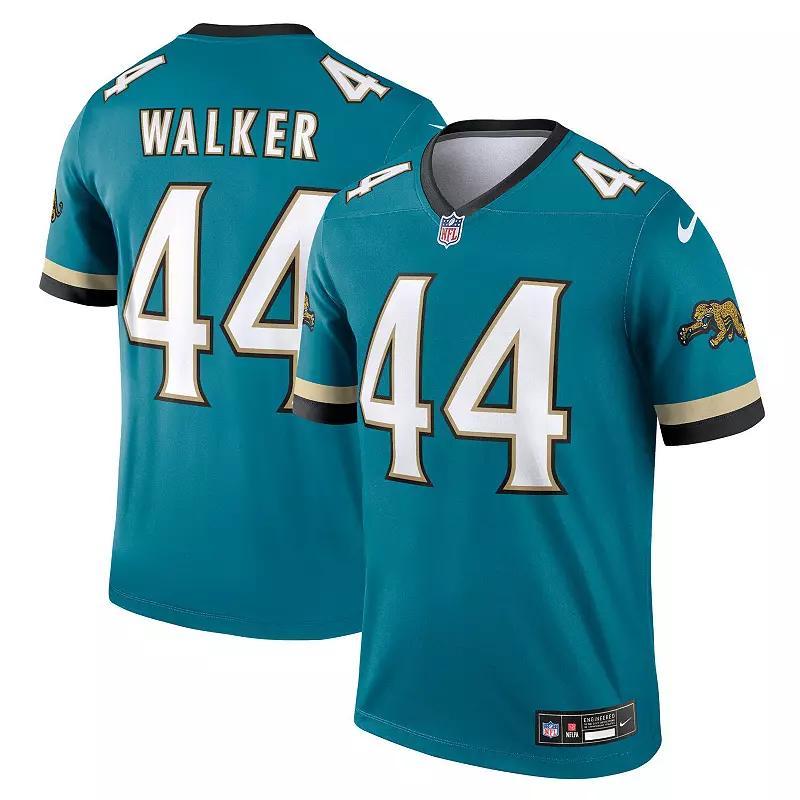 Mens Nike Travon Walker Teal Jacksonville Jaguars Prowler Throwback Legend Jersey Product Image