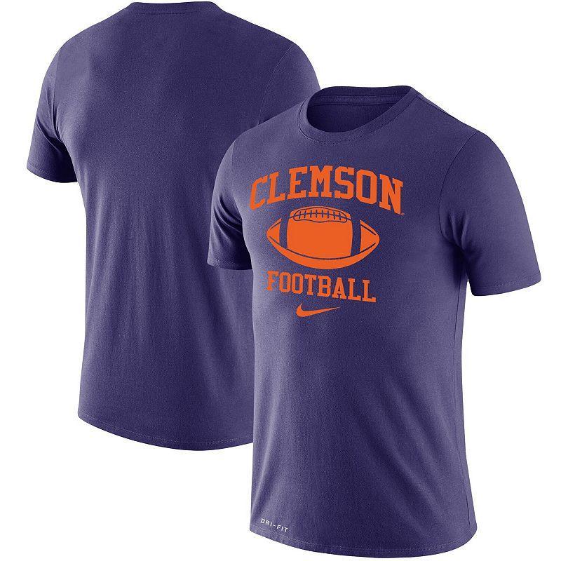 Mens Nike Heathered Charcoal Clemson Tigers Big and Tall Legend Facility Performance T-shirt Product Image