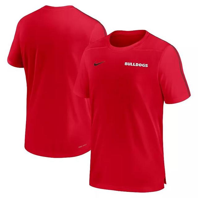 Mens Nike Georgia Bulldogs 2024 Sideline Coach Performance Top Product Image