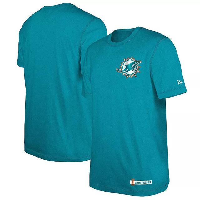 Mens New Era Aqua Miami Dolphins 2024 NFL Training Camp T-Shirt Turquoise A Product Image