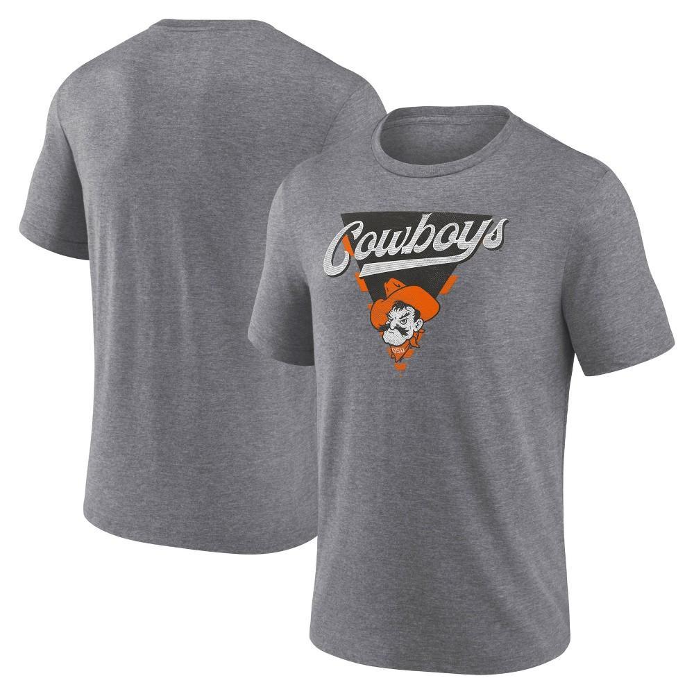 NCAA Oklahoma State Cowboys Mens Gray Triblend T-Shirt Product Image