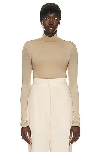 The Row - Women's Rudd Turtleneck Top - Neutral - XL - Moda Operandi Product Image