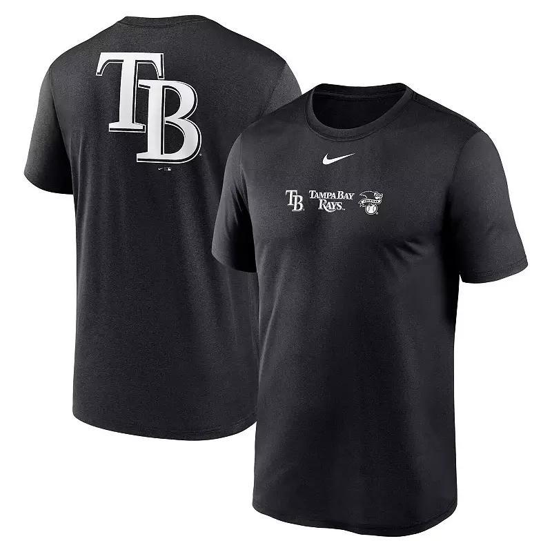 Mens Nike Tampa Bay Rays Fashion Over Shoulder Logo Legend T-Shirt Product Image