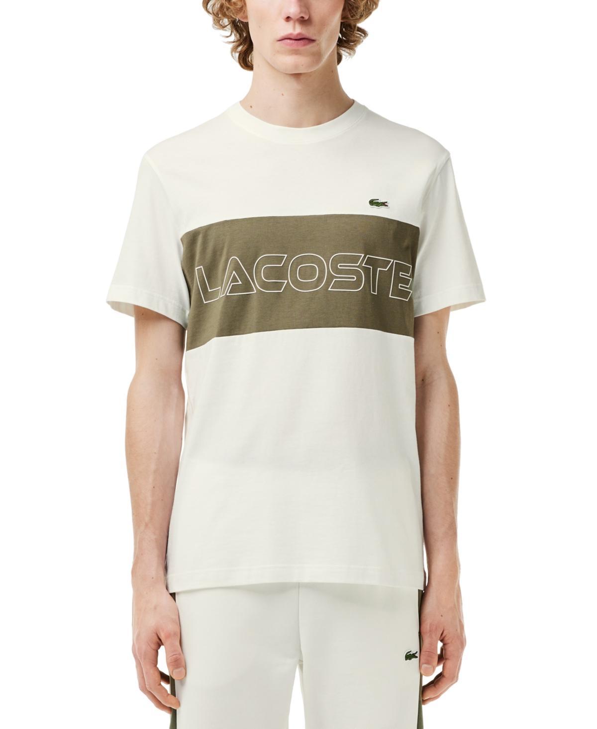 Lacoste Mens Classic Fit Short Sleeve Crewneck Logo T-Shirt Product Image