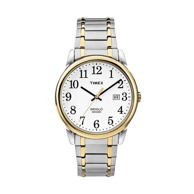 Mens Timex Easy Reader Expansion Band Watch - Light Gold TW2P81400JT Product Image