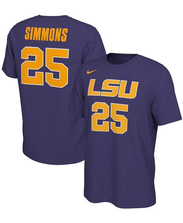 Mens Nike Ben Simmons LSU Tigers Retro Alumni Basketball Jersey T-Shirt Product Image