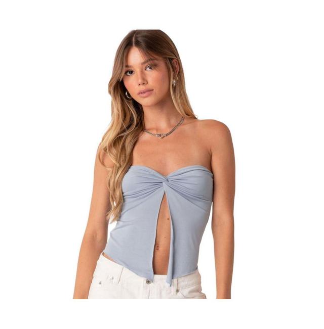 Edikted Womens Twisted Split Front Tube Top Product Image