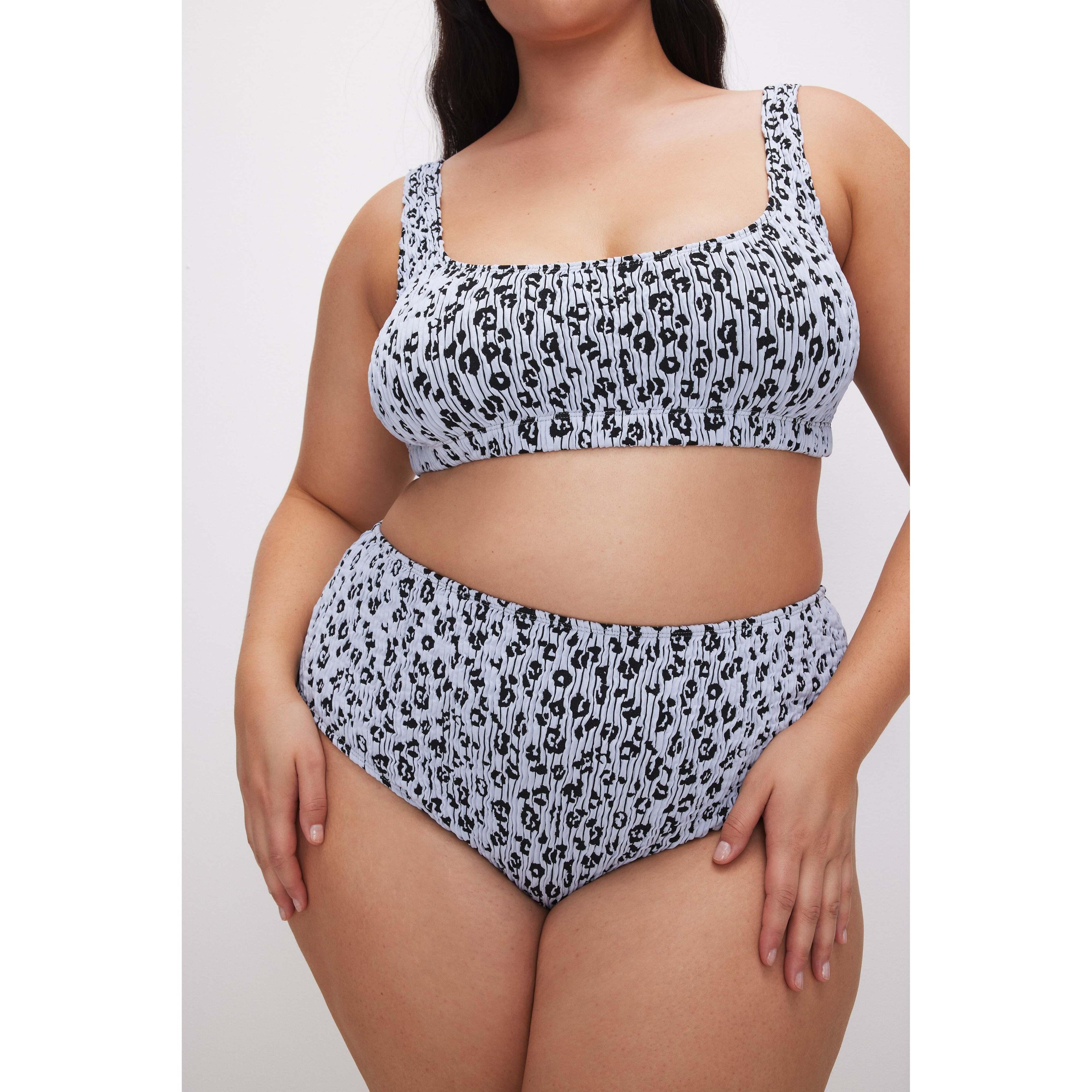 Womens Always Fits Bikini Brief | Glass Leopard Size 2XL/3XL | Good American by Khlo Kardashian Product Image