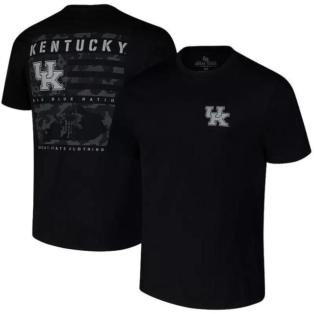 Mens Kentucky Wildcats Camo Flag Panel T-Shirt Product Image