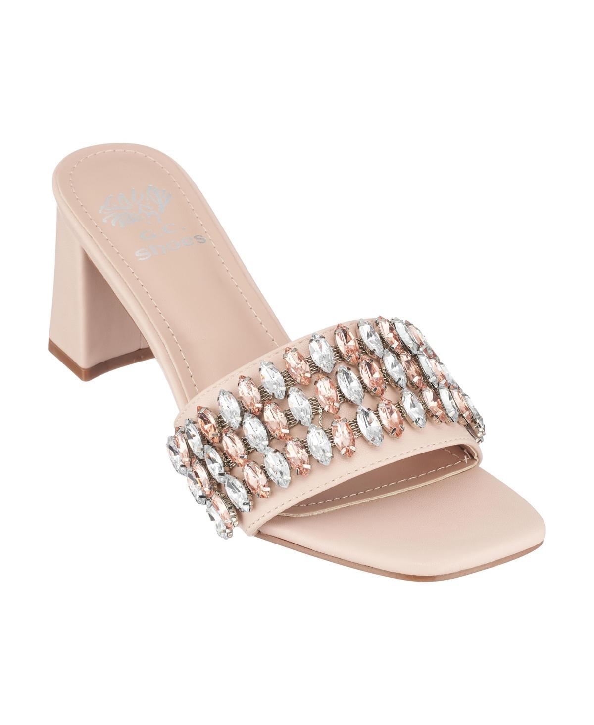 Gc Shoes Womens Drais Embellished Block Heel Sandals Product Image