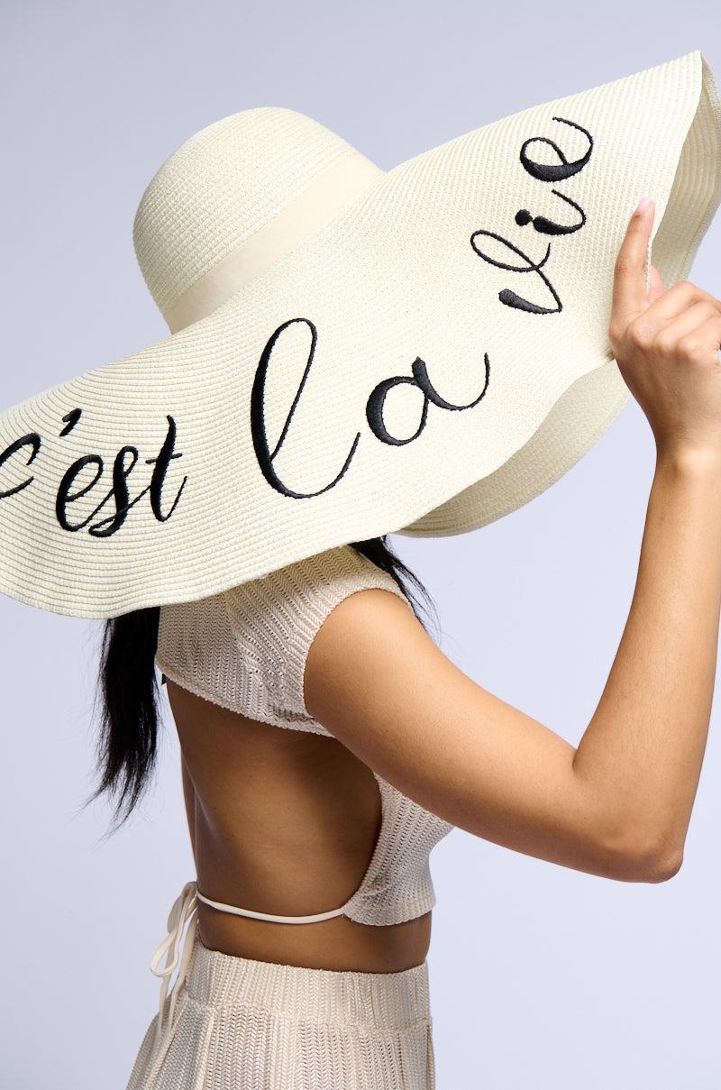 CEST LA VIE OVERSIZED SUN HAT Product Image