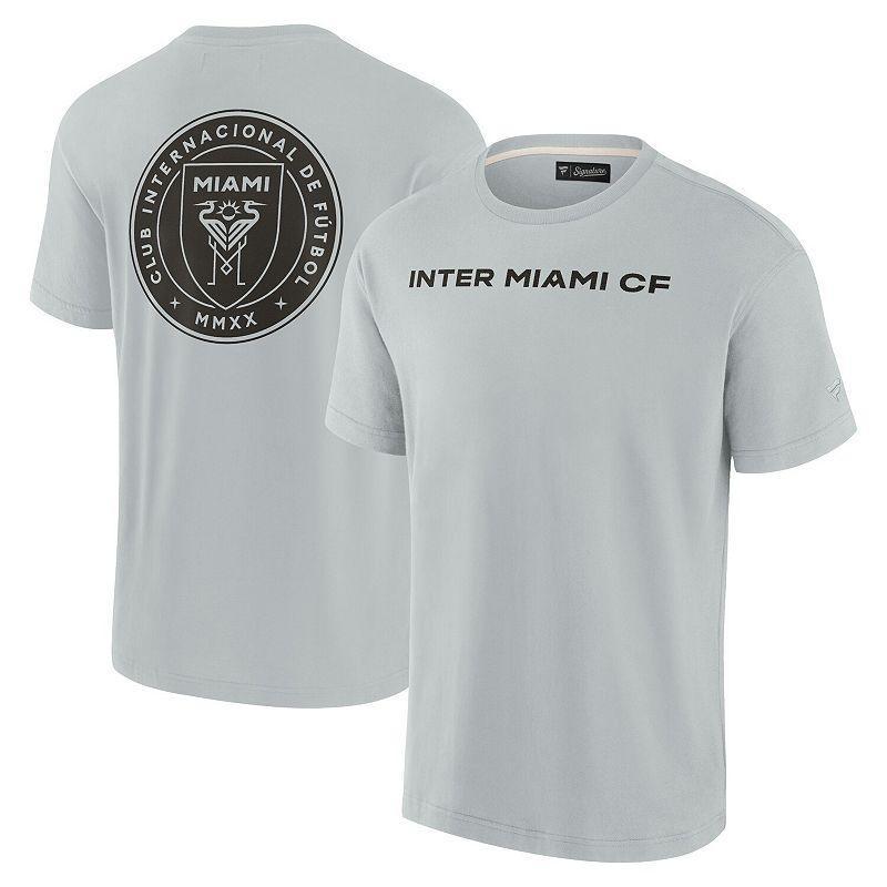 Mens Fanatics Signature Gray Inter Miami CF Oversized Logo T-Shirt Product Image