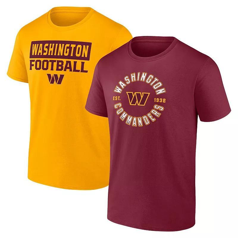 Mens Fanatics Washington Commanders Serve T-Shirt Combo Pack Product Image