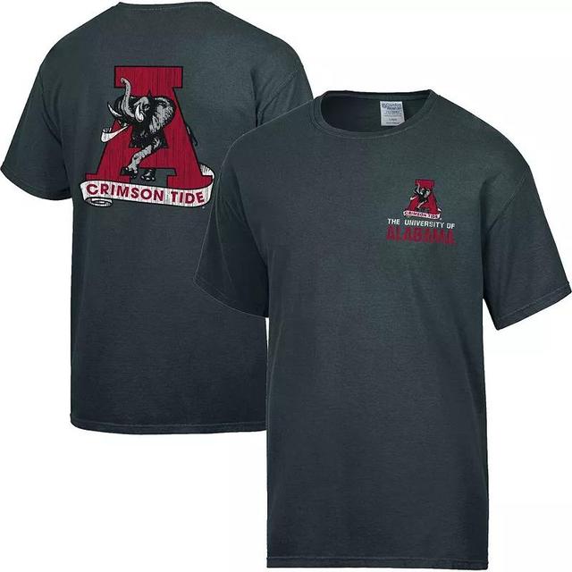 Mens Comfortwash Charcoal Distressed Alabama Crimson Tide Vintage-Like Logo T-shirt Product Image