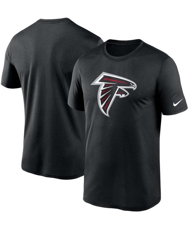 Mens Big and Tall Black Atlanta Falcons Logo Essential Legend Performance T-shirt Product Image