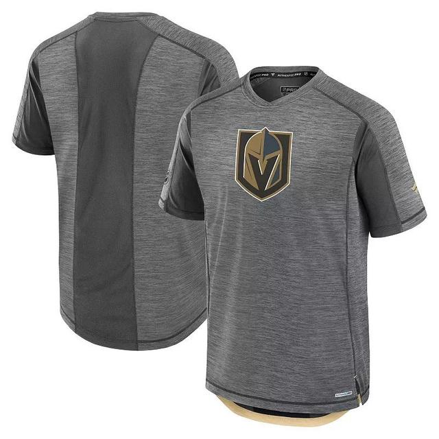 Mens Fanatics Gray Vegas Golden Knights Authentic Pro Rink Tech T-Shirt Product Image