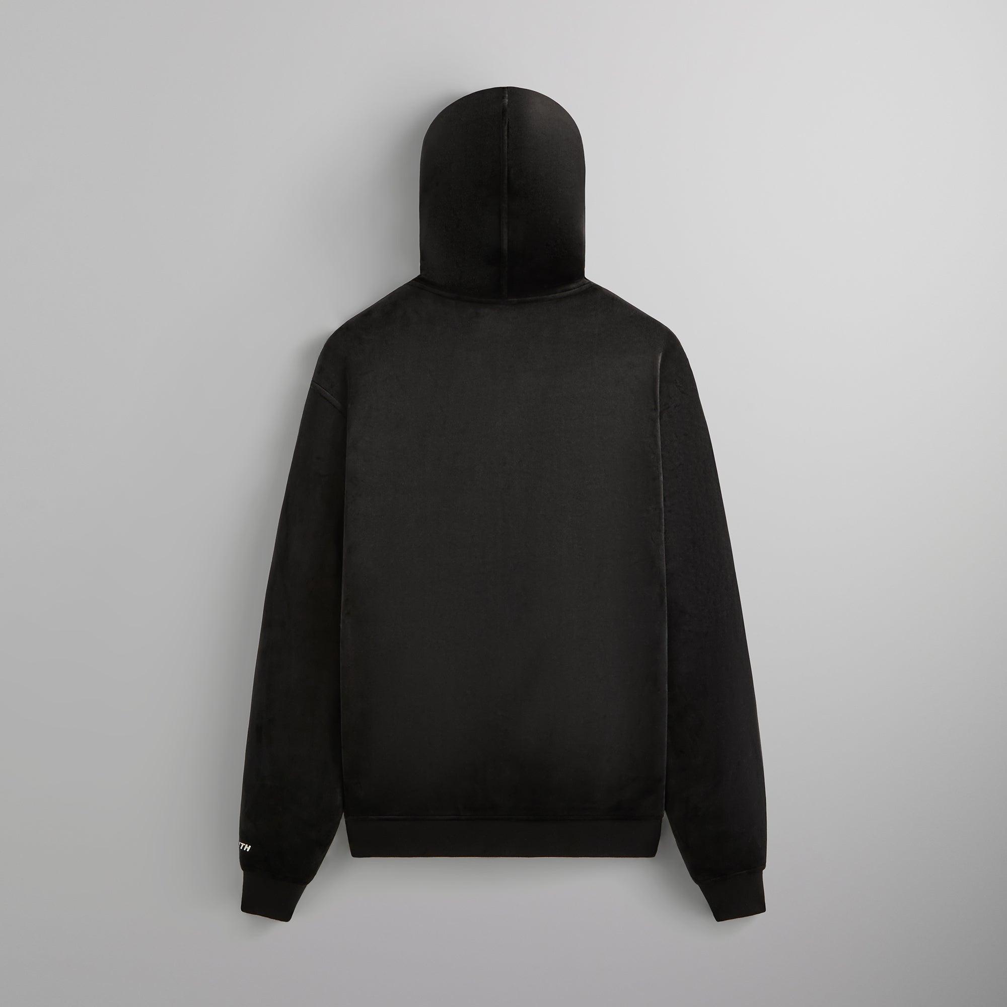 Kith for BMW Bonded Velour Williams V Full Zip Hoodie - Black Male Product Image