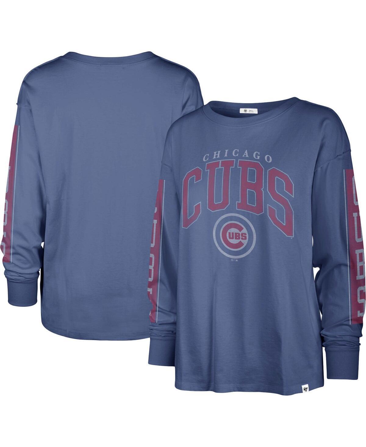 Womens 47 Brand Royal Chicago Cubs Statement Long Sleeve T-shirt Product Image