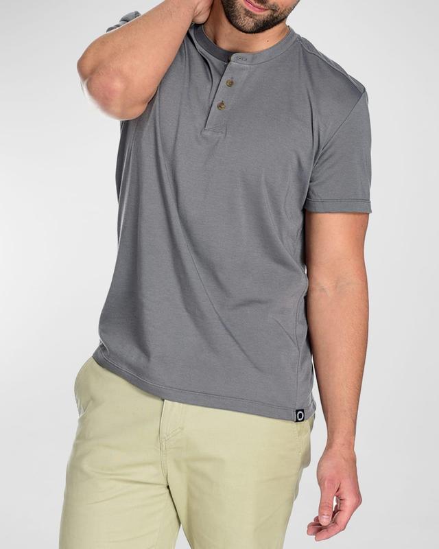 Mens Parker Short-Sleeve Henley Shirt Product Image