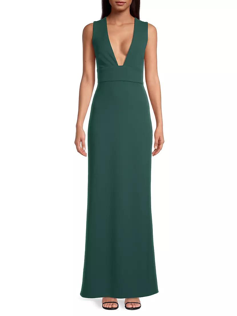 Loretta Stretch Crepe Sleeveless Gown Product Image