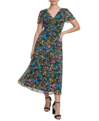 Women's Floral-Print A-Line Dress Product Image