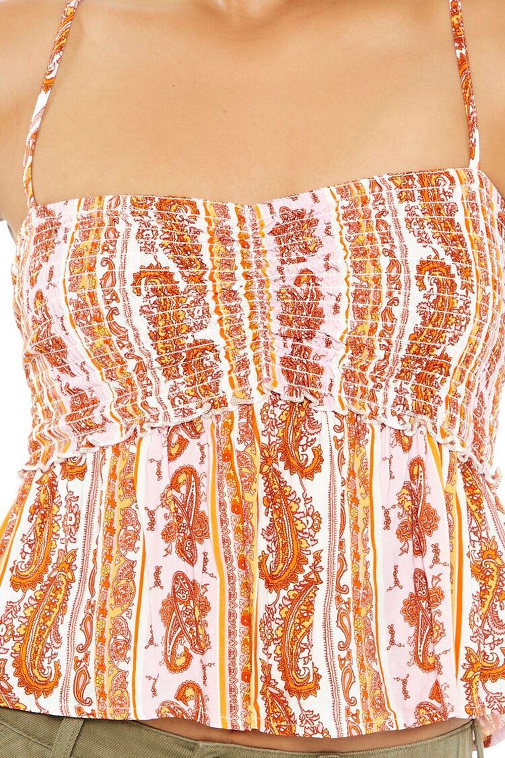 Smocked Paisley Print Cami | Forever 21 Product Image