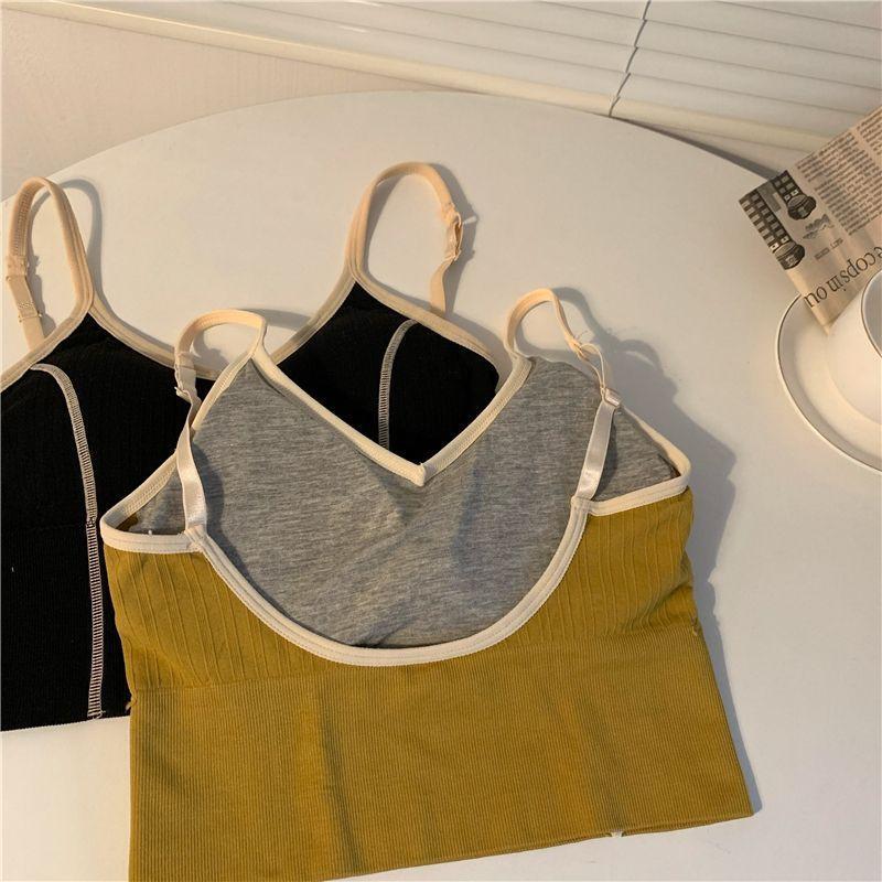 Contrast Trim Cropped Camisole Top Product Image