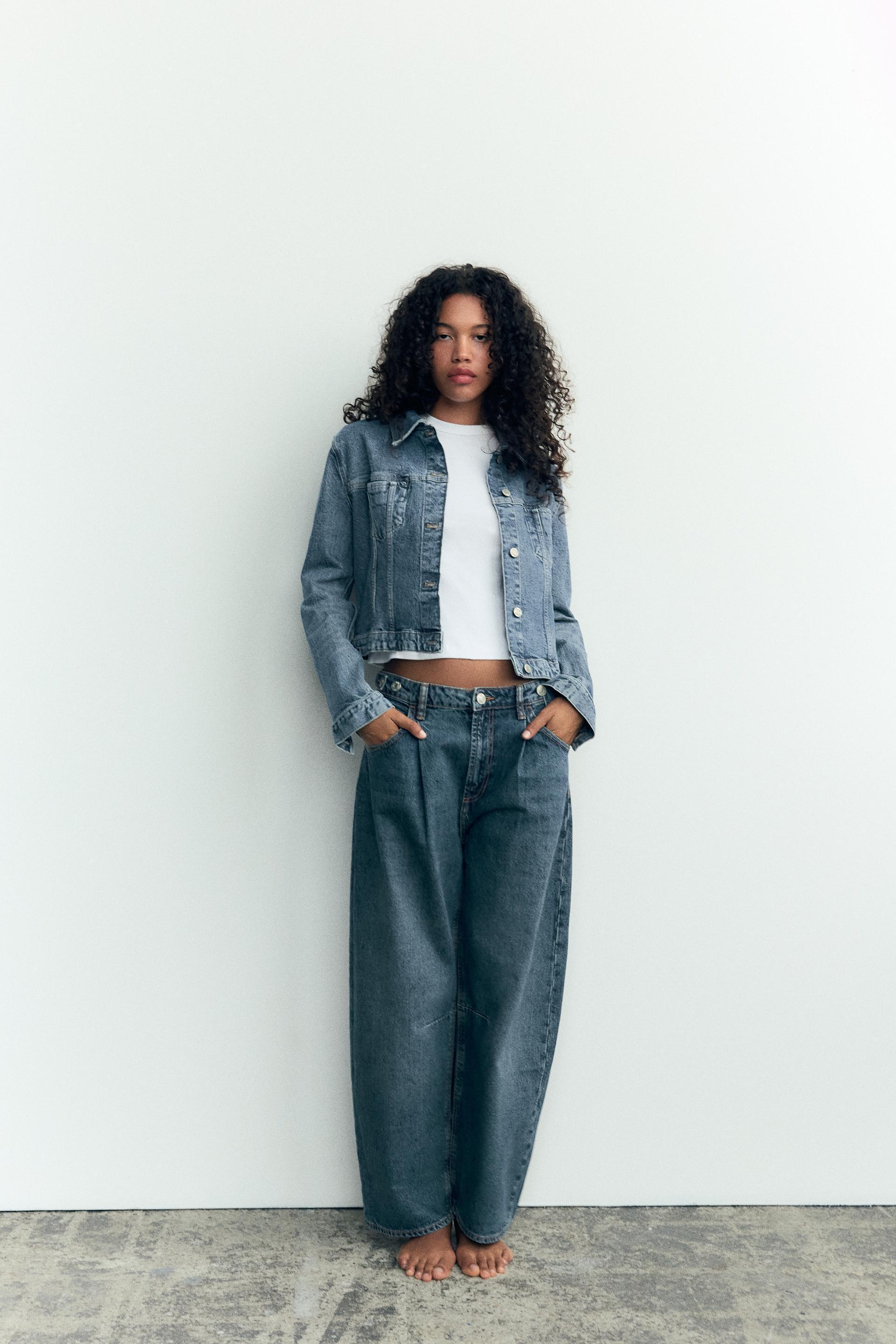 MID-RISE TRF CROPPED BALLOON JEANS product image