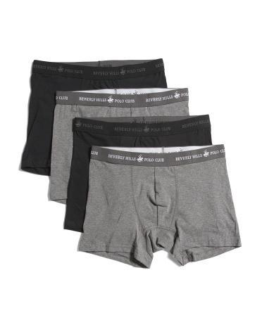 4pk Boxer Briefs for Men | Spandex/Cotton Product Image