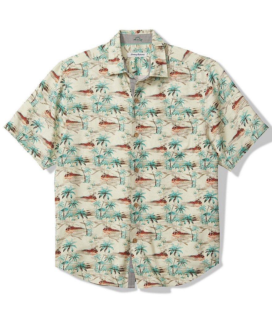 Tommy Bahama Big & Tall Oceanic Oasis Printed Short Sleeve Shirt Product Image