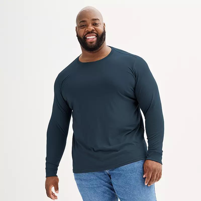 Big & Tall Sonoma Goods For Life Crewneck Tee, Mens Blue Product Image