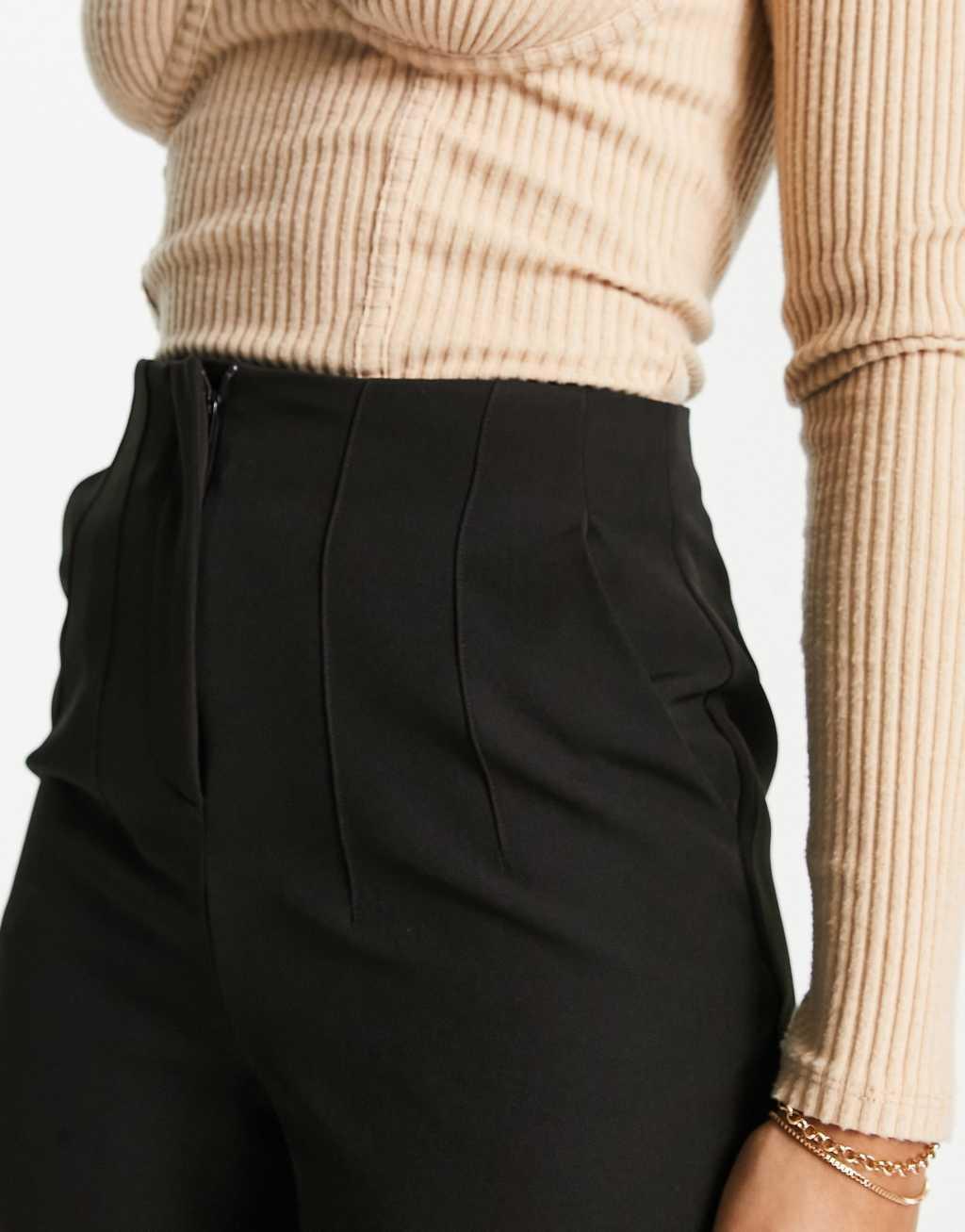 Miss Selfridge cigarette pants in black Product Image