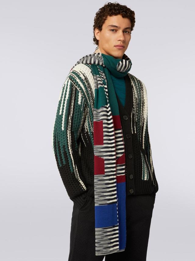 Wool scarf with logo lettering Multicoloured | Missoni Product Image