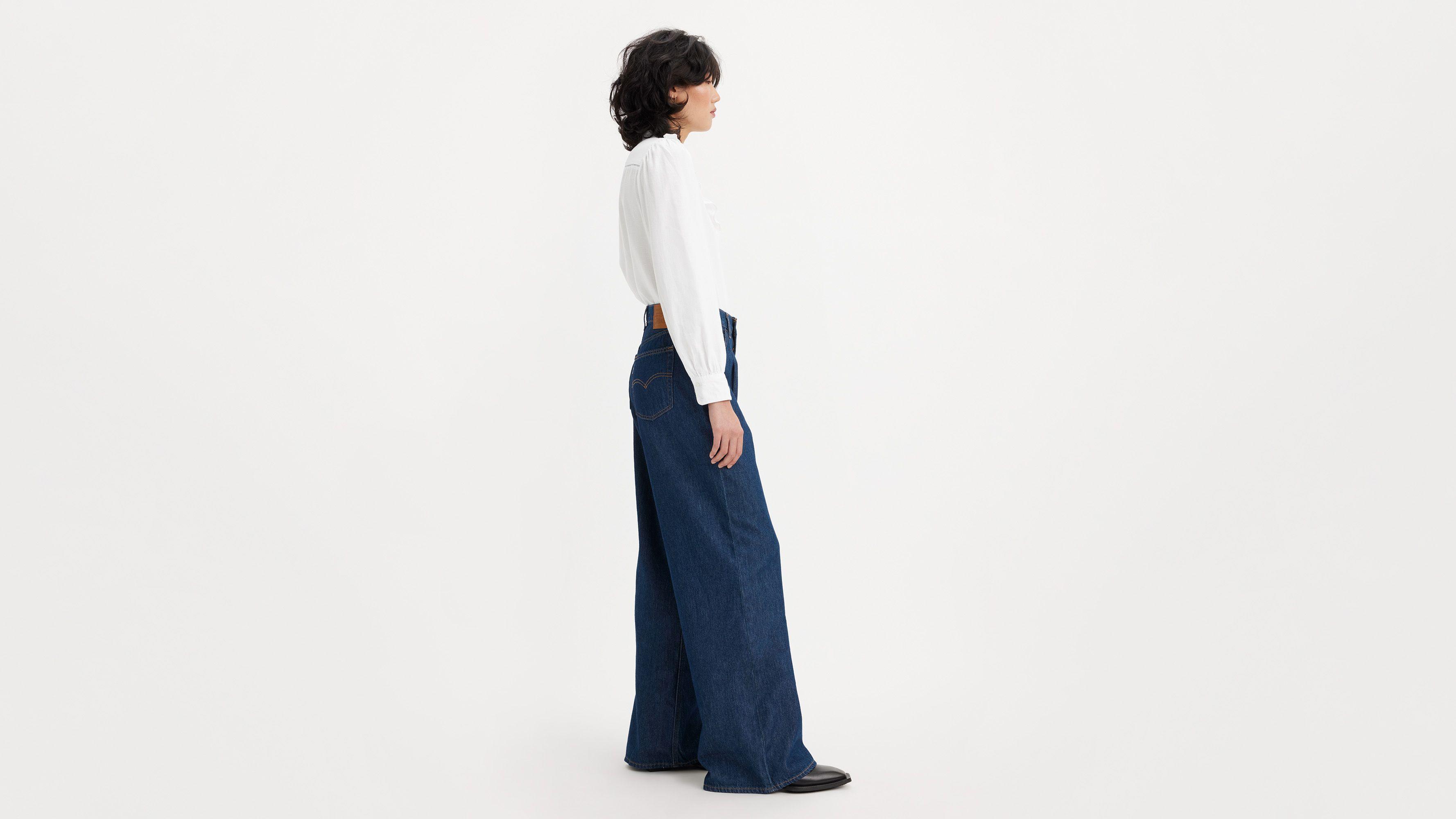 Baggy Dad Wide Leg Women's Jeans Product Image