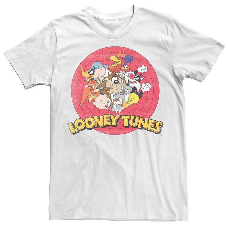 Mens Looney Tunes Classic Circle Lineup Group Shot Tee Product Image