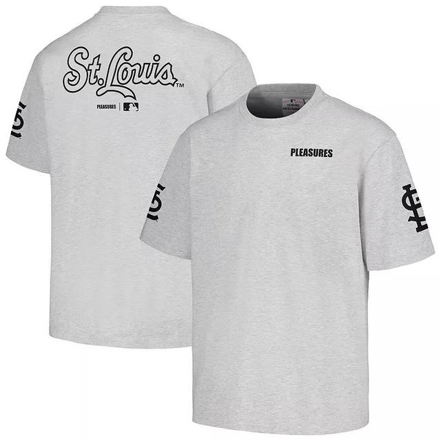 Mens PLEASURES Gray St. Louis Cardinals Team T-Shirt Product Image