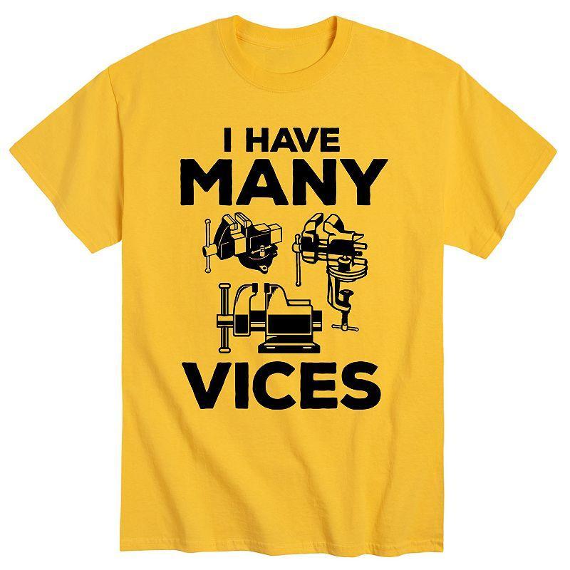 Mens I Have Many Vices Tee Product Image