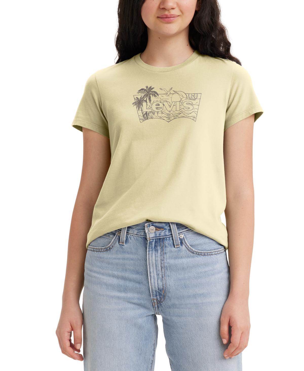 Levis Womens Perfect Graphic Logo Cotton T-shirt Product Image