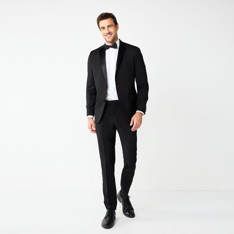 Mens Apt. 9 Nested Tuxedo Suit Set Black Product Image