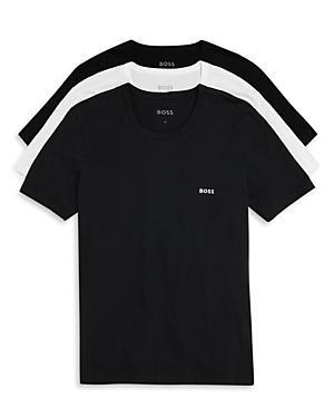 Boss Classic Cotton Embroidered Logo Crewneck Tees, Pack of 3 Product Image